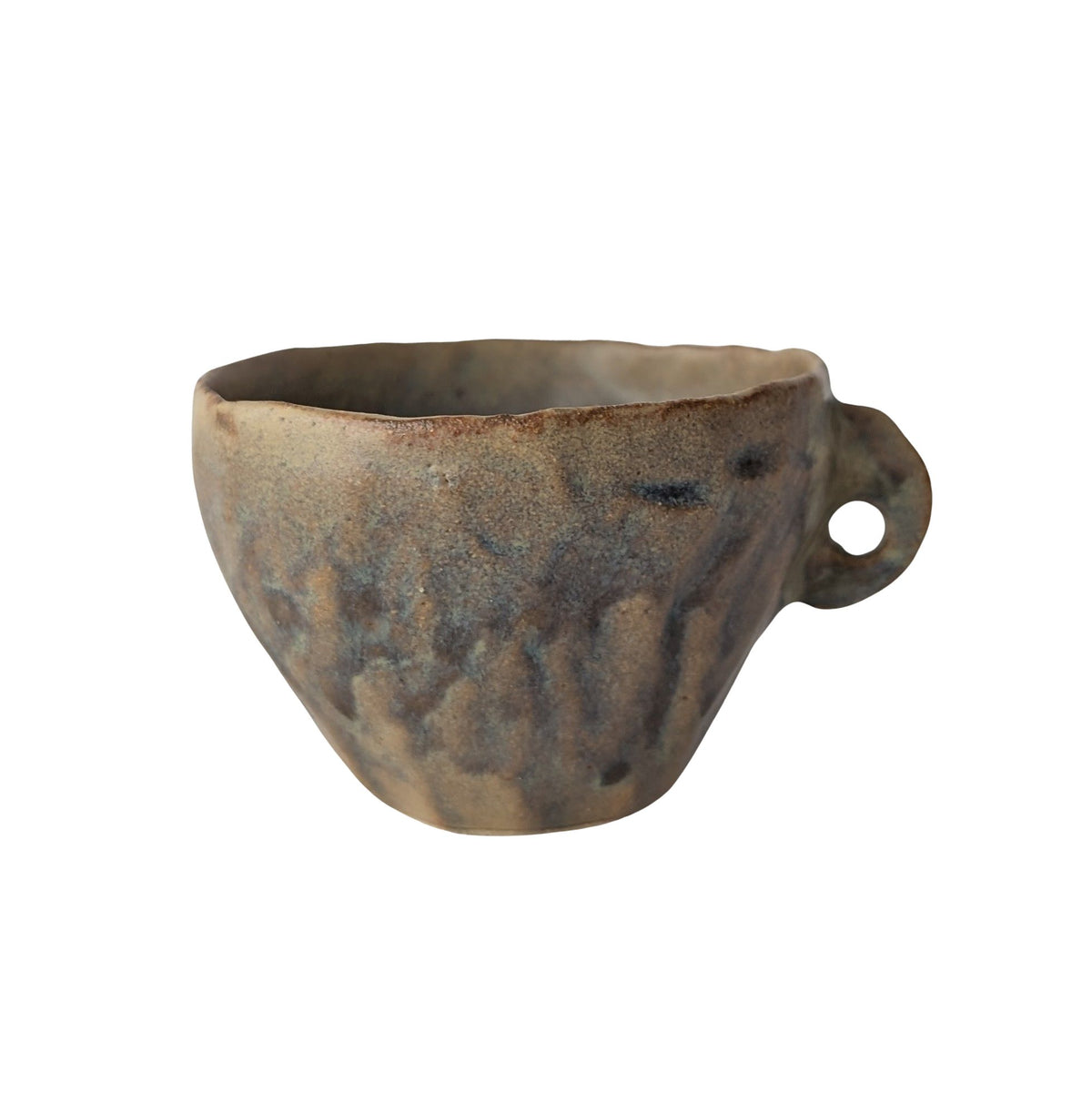 Tasse Bol en grès modelé et pincé à la main à Lille - Artisanat du Nord - pièce unique Albane Trollé céramique poterie